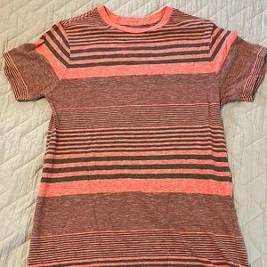 Mossimo Supply Co. Men’s Red/Grey Striped Short Sleeve T-Shirt